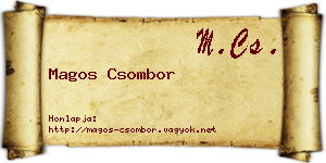 Magos Csombor névjegykártya